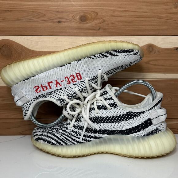 Adidas Men's Yeezy Boost 350 V2 'Zebra' Streetwear (CP9654) Size 7 US - Picture 8 of 16